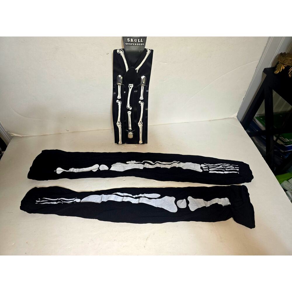 Spirit Skeleton Dress Costume, Black, Adult Size XL Halloween - Picture 2 of 10